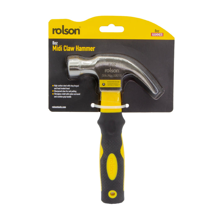 8oz Midi Claw Hammer by Rolson Tools