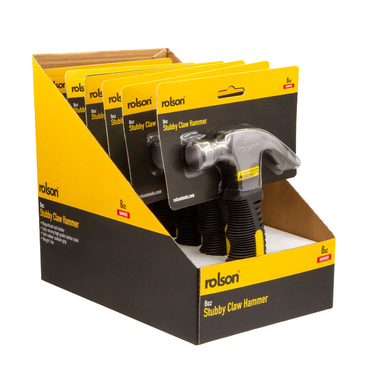 8oz Stubby Claw Hammer by Rolson Tools