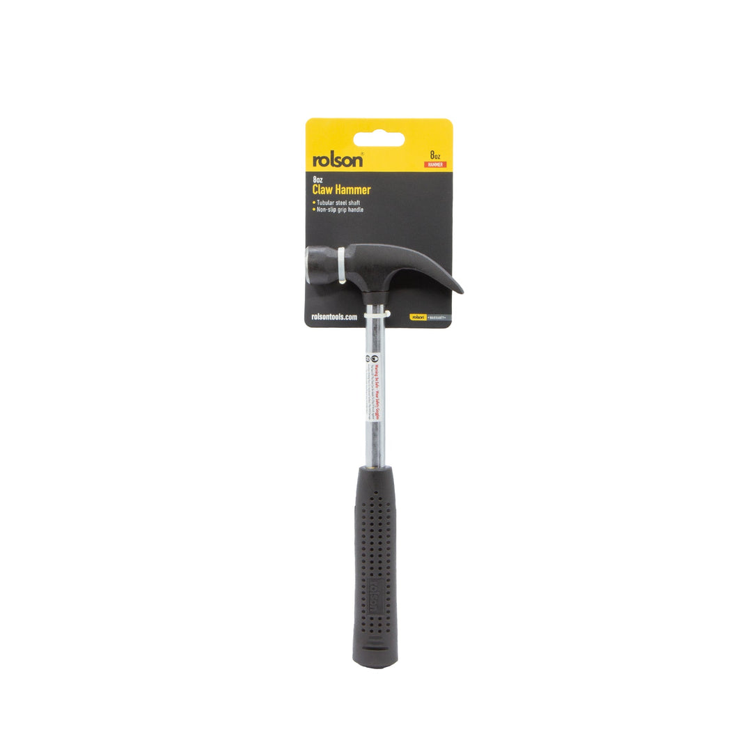 8oz Tubular Steel Claw Hammer by Rolson Tools, image 2