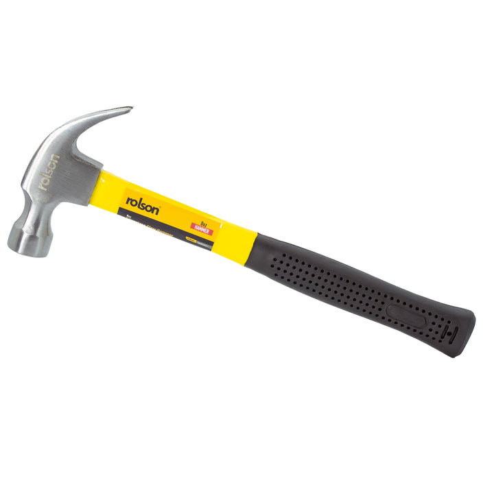 16oz Fibreglass Shaft Claw Hammer by Rolson Tools, image 2