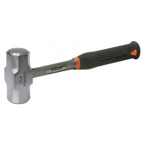 3lb Solid Forged Short Shaft Sledge Hammer by Rolson Tools