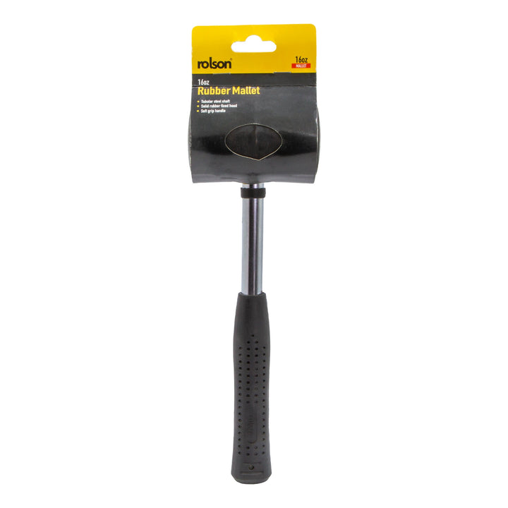 16oz Tubular Steel Rubber Mallet by Rolson Tools, image 2