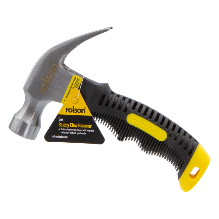 8oz Stubby Claw Hammer (CDU) by Rolson Tools