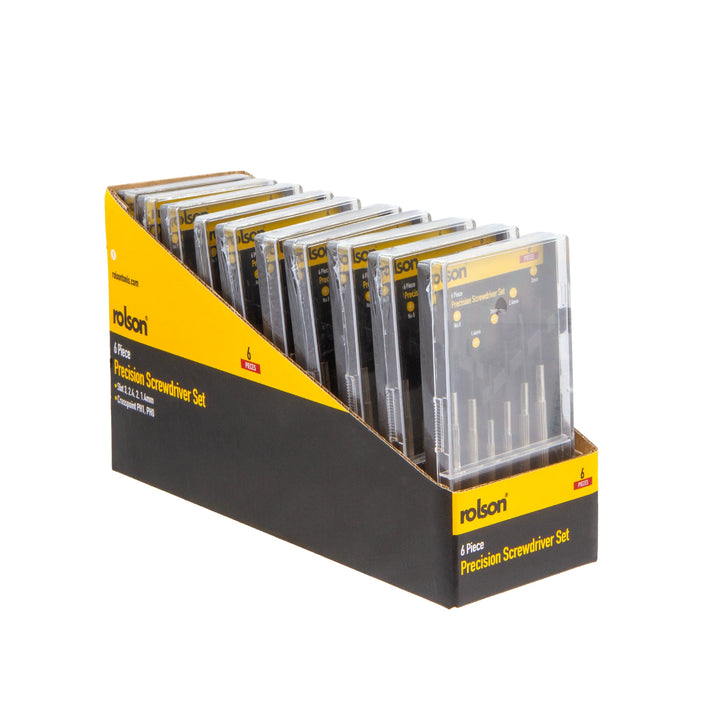 6 Piece Precision Screwdriver Set (CDU) by Rolson Tools