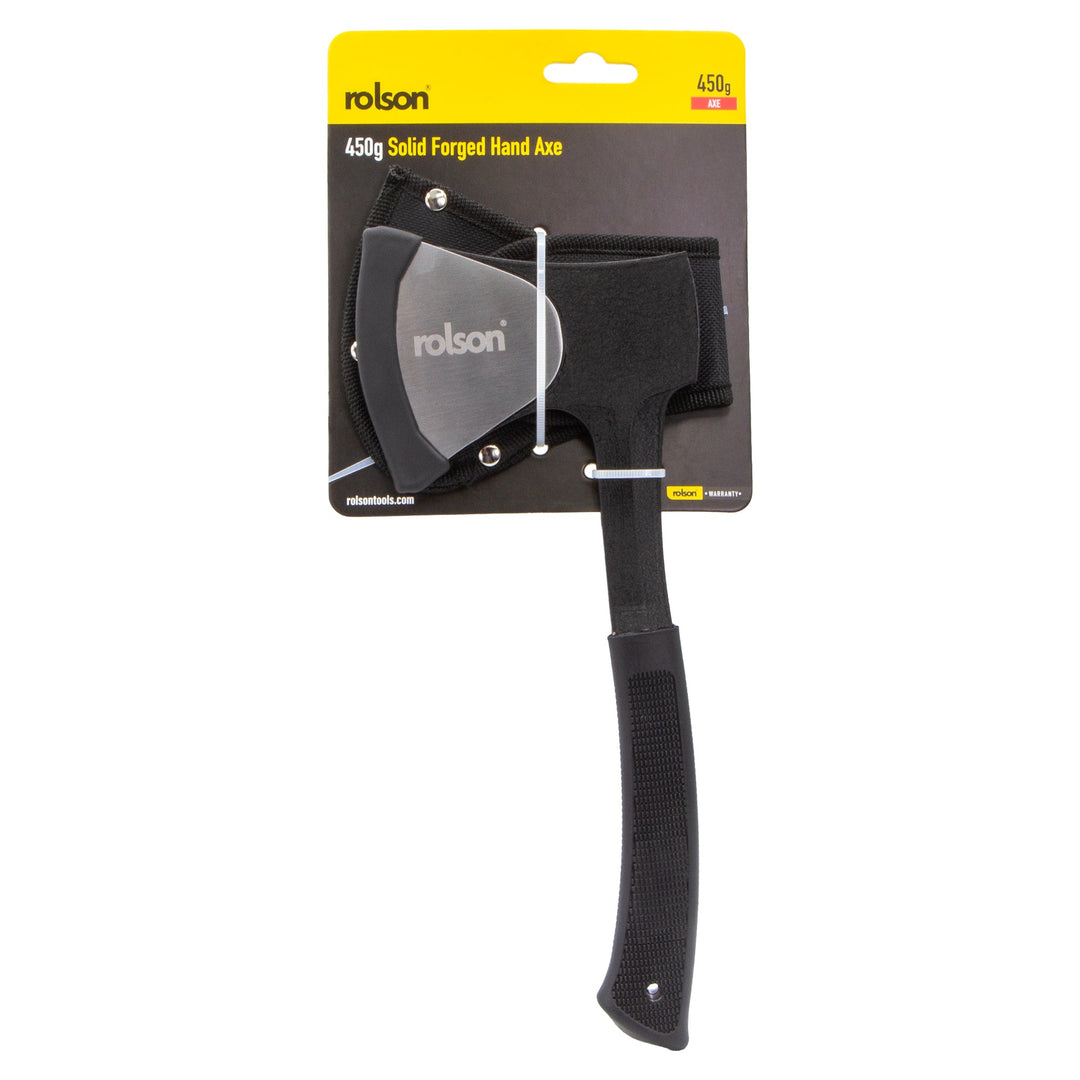 16oz Solid Forged Hand Axe by Rolson Tools