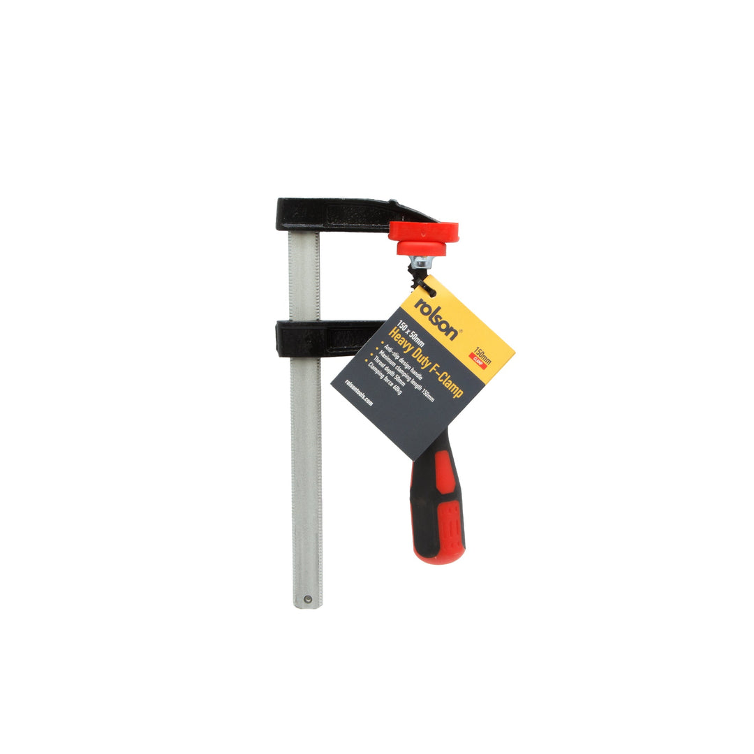 150 x 50mm Heavy Duty F-Clamp by Rolson Tools, image 2