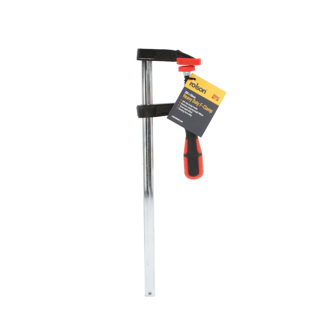300 x 50mm Heavy Duty F-Clamp by Rolson Tools, image 2
