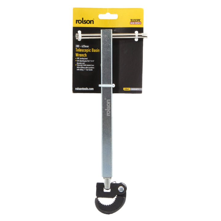 280-420mm Telescopic Basin Wrench by Rolson Tools