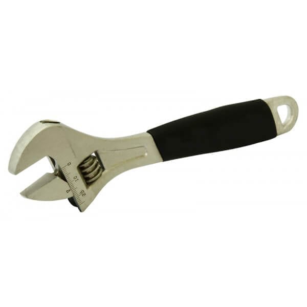 200mm Adjustable Wrench with Rubber Grip by Rolson Tools