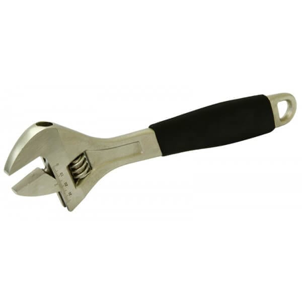 300mm Adjustable Wrench with Rubber Grip by Rolson Tools
