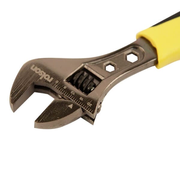 150mm Black Nickel Finish Adjustable Wrench by Rolson Tools, image 5