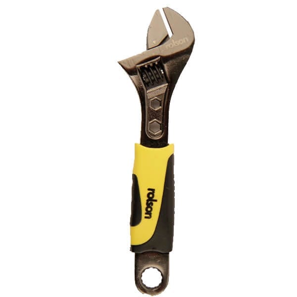 150mm Black Nickel Finish Adjustable Wrench by Rolson Tools, image 3