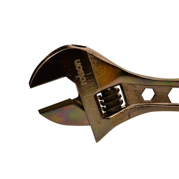 250mm Black Nickel Finish Adjustable Wrench by Rolson Tools, image 2