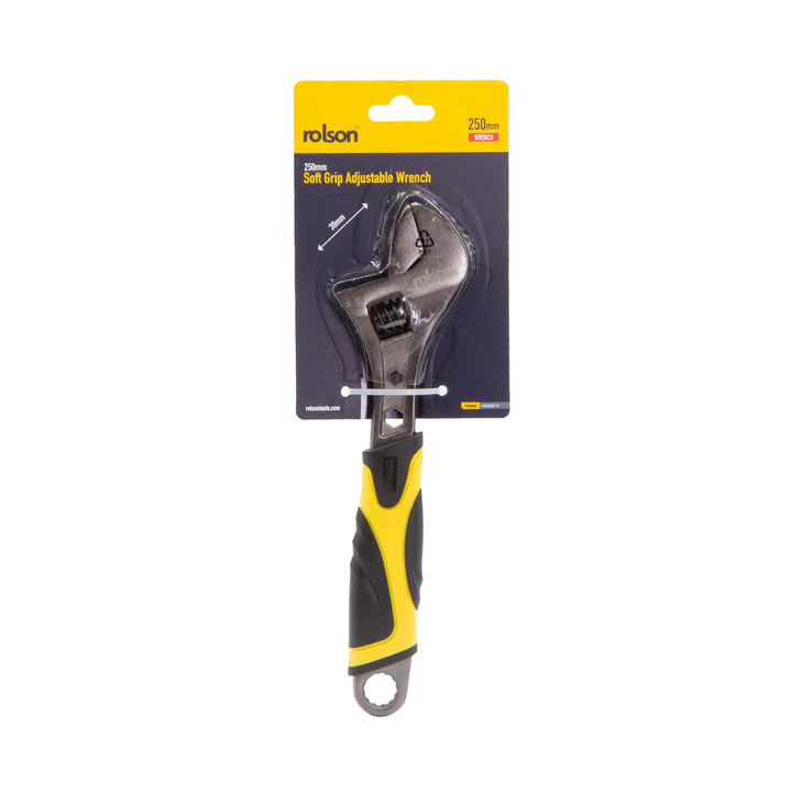 250mm Black Nickel Finish Adjustable Wrench by Rolson Tools, image 3