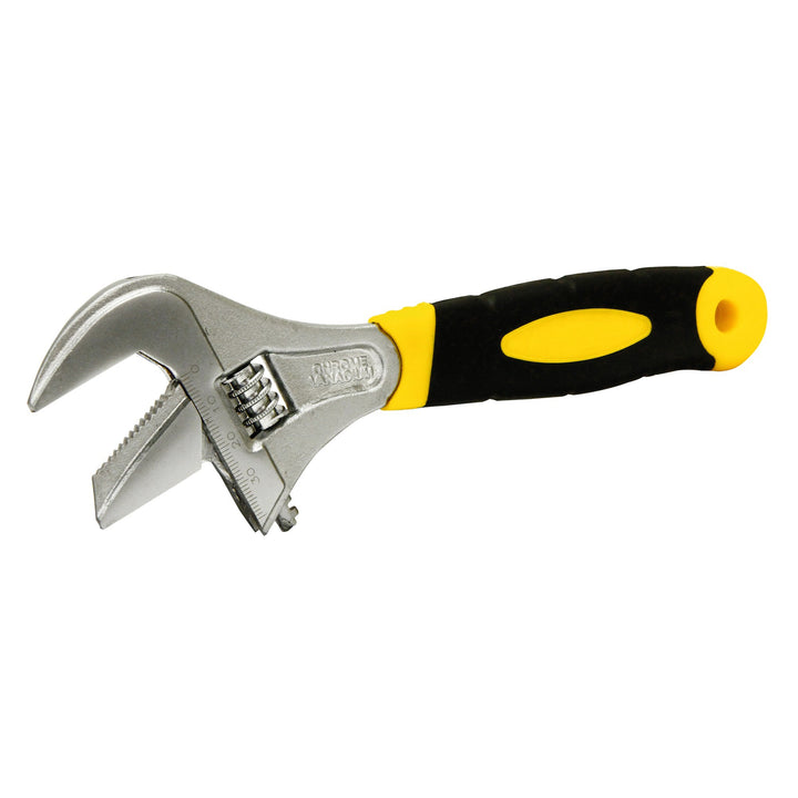 200mm 2-in-1 Extra Wide Opening Adjustable/Pipe Wrench by Rolson Tools