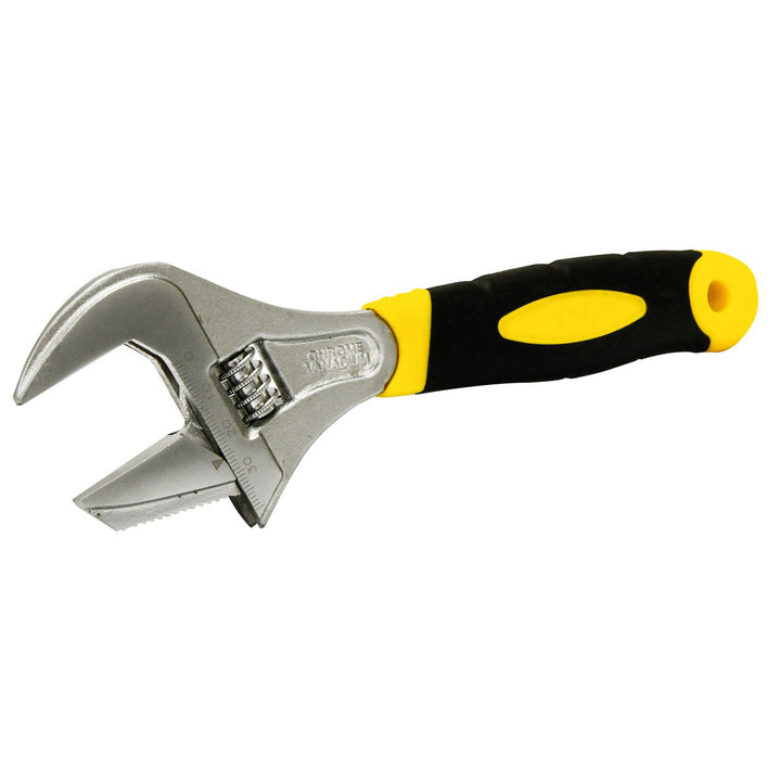 200mm 2-in-1 Extra Wide Opening Adjustable/Pipe Wrench by Rolson Tools