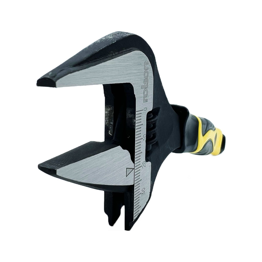 200mm Extra Wide Jaw Slimline Adjustable Wrench by Rolson Tools