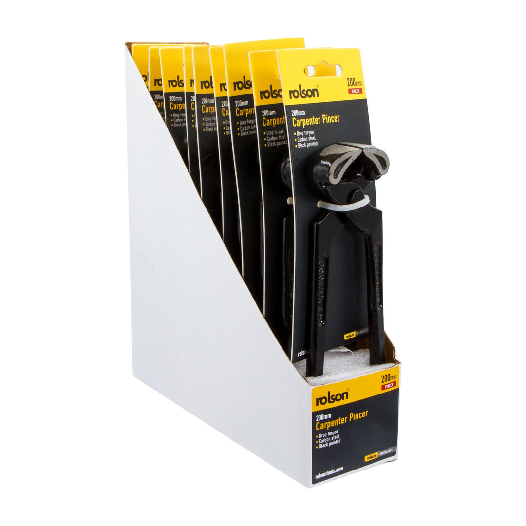 200mm Ball & Claw Carpenters Pincer by Rolson Tools, image 4