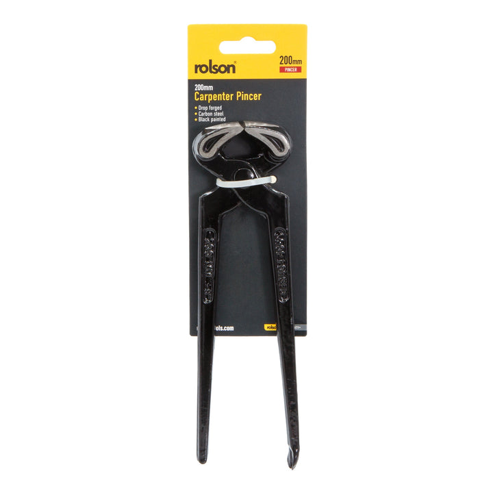 200mm Ball & Claw Carpenters Pincer by Rolson Tools, image 3