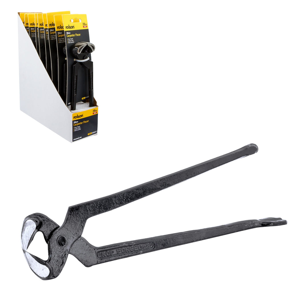 200mm Ball & Claw Carpenters Pincer by Rolson Tools at Klevaro