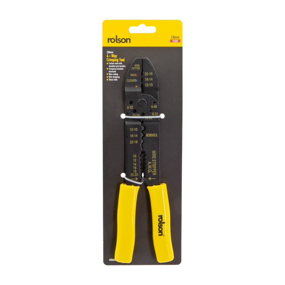 240mm Multi Purpose Crimping Tool by Rolson Tools