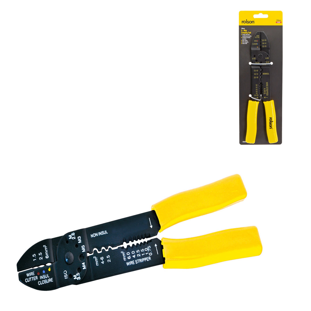 240mm Multi Purpose Crimping Tool by Rolson Tools