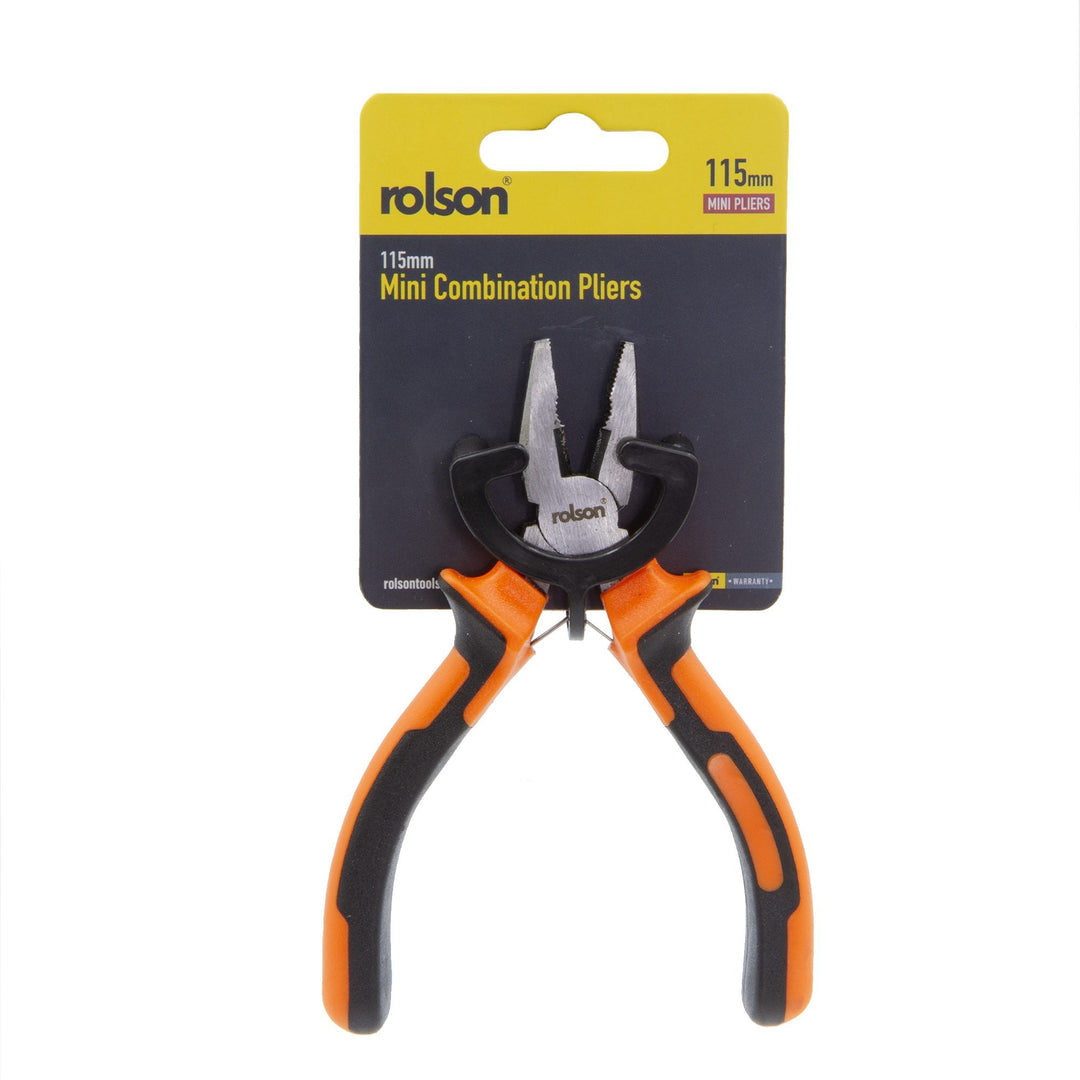 115mm Mini Combination Pliers by Rolson Tools