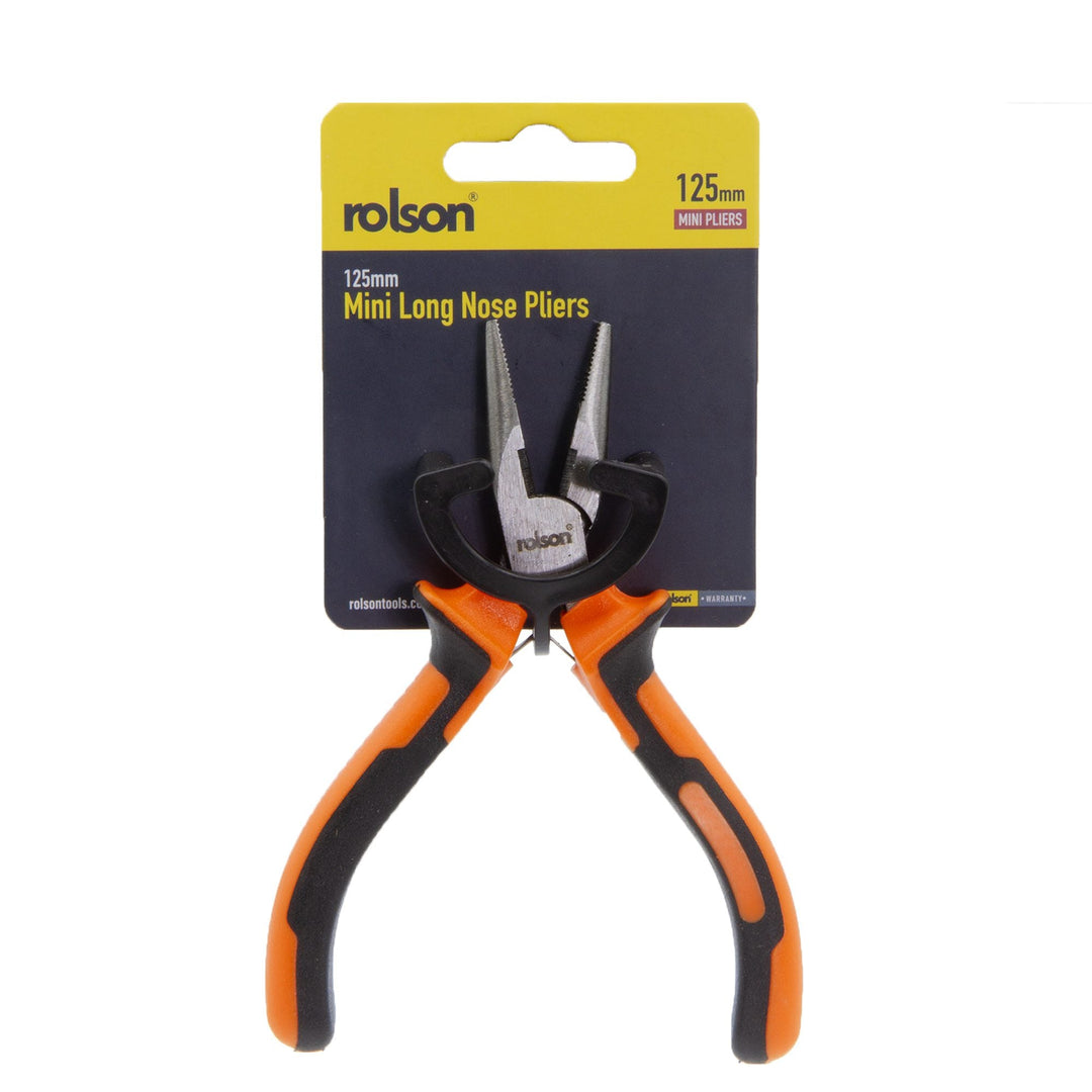 125mm Mini Long Nose Pliers by Rolson Tools