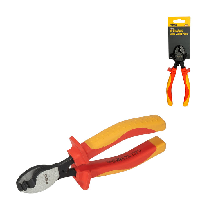 160mm VDE Insulated Cable Cutting Pliers by Rolson Tools