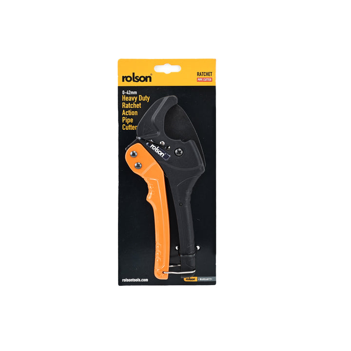 42mm Heavy Duty Ratchet Action Pipe Cutter by Rolson Tools, image 2