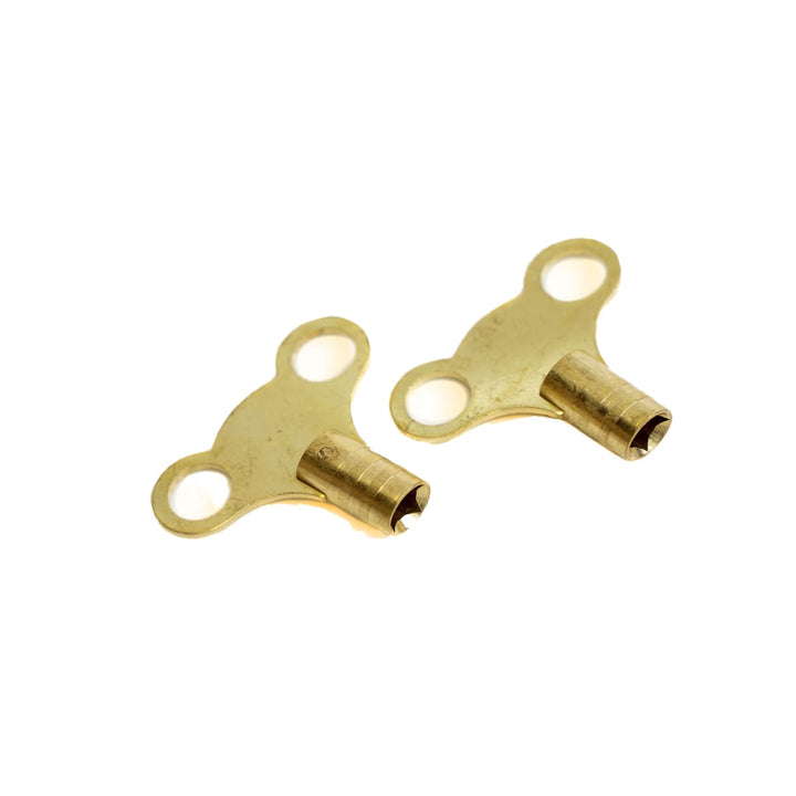 2 Piece Brass Radiator Key by Rolson Tools