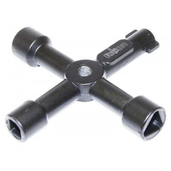 4 Way Service Utility Key by Rolson Tools