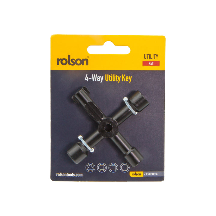 4 Way Service Utility Key by Rolson Tools
