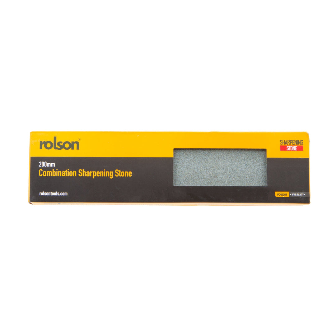 200mm Combination Sharpening Stone by Rolson Tools