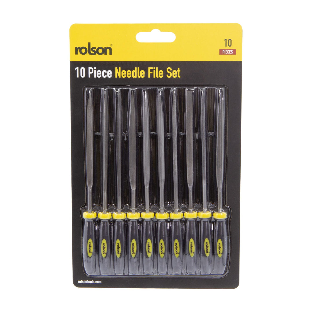 10 Piece Needle File Set by Rolson Tools