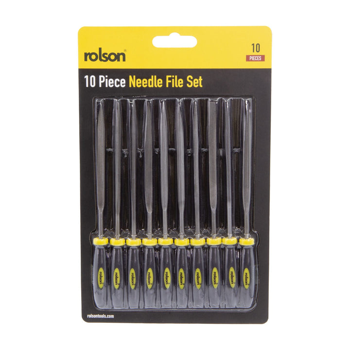10 Piece Needle File Set by Rolson Tools