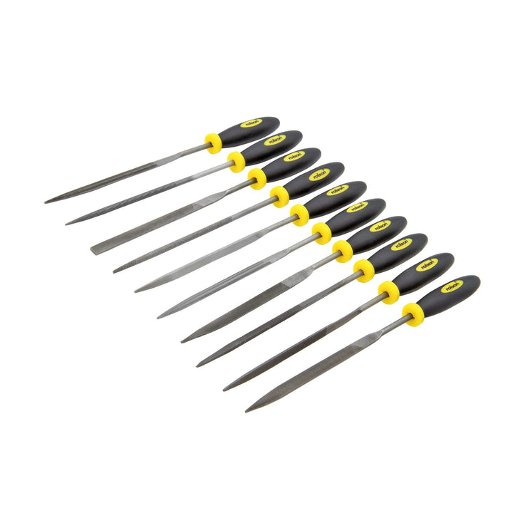 10 Piece Needle File Set by Rolson Tools