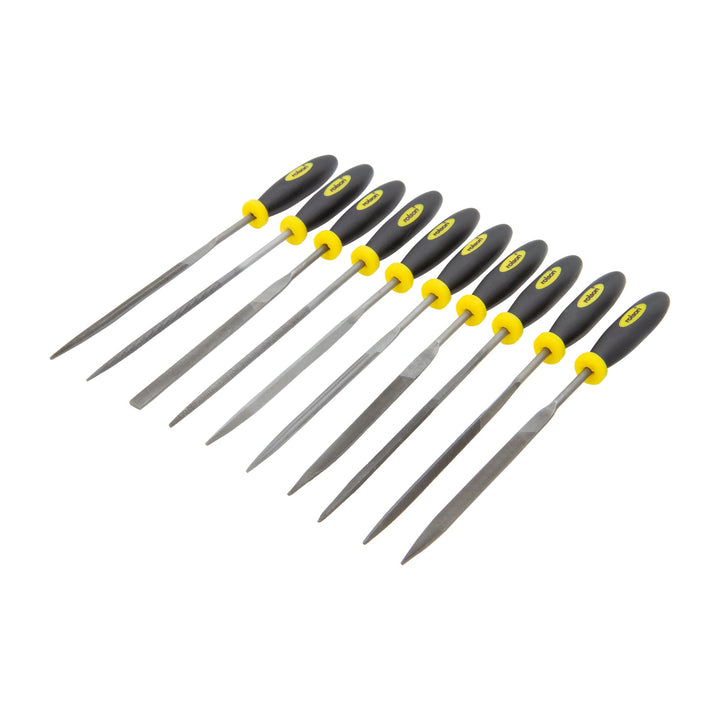 10 Piece Needle File Set by Rolson Tools