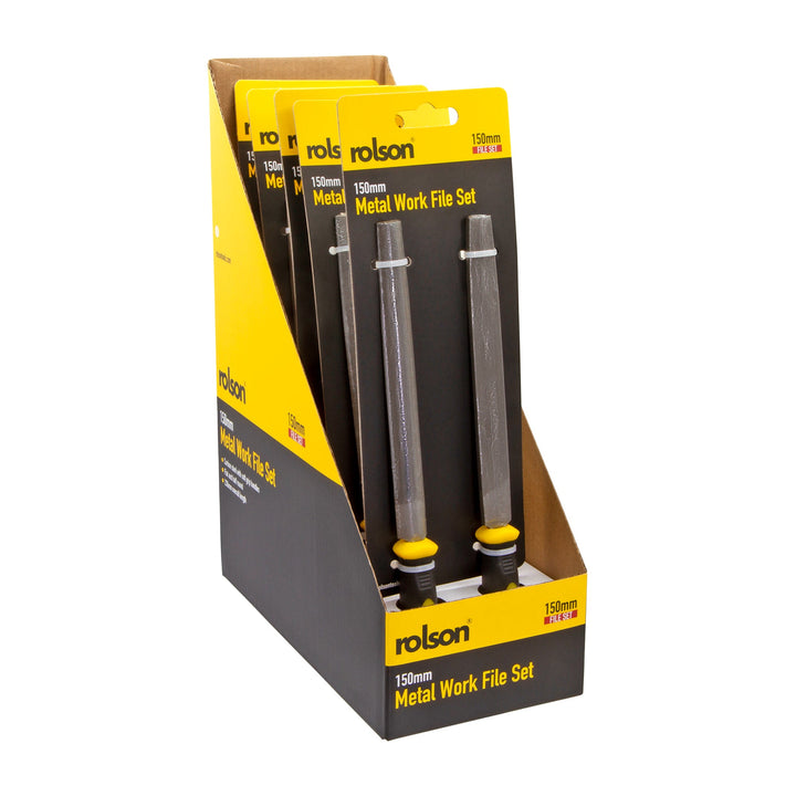 2 Piece 150mm File Set by Rolson Tools