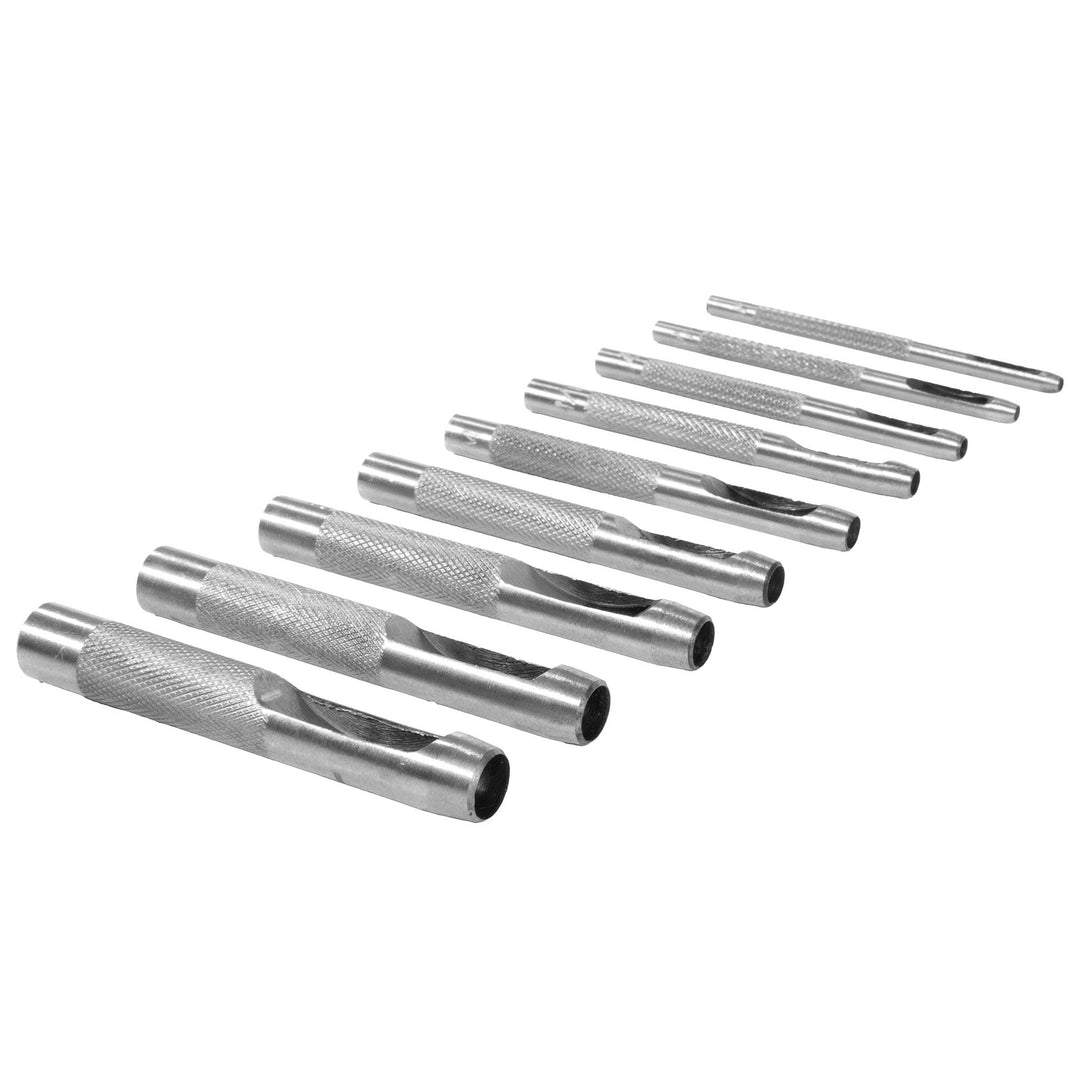 9 Piece Hollow Punch Set by Rolson Tools