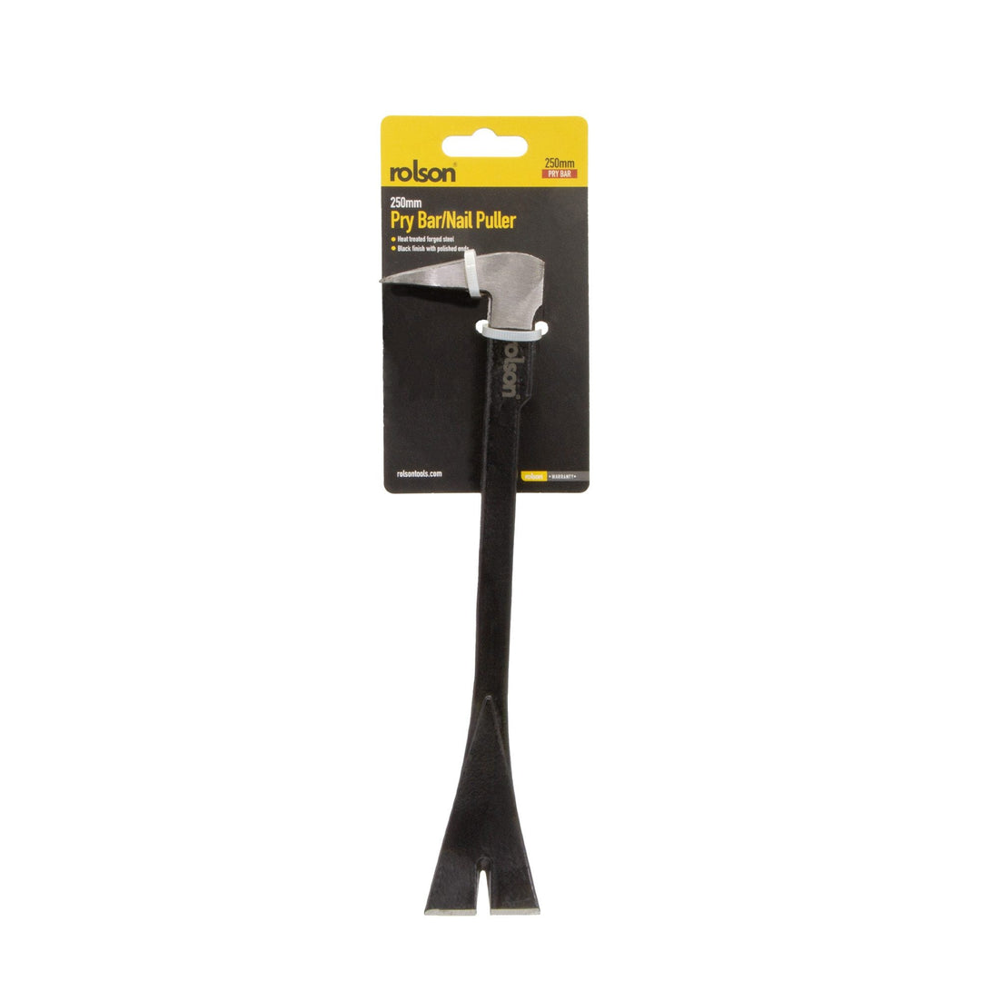 250mm Pry Bar with Nail Puller by Rolson Tools