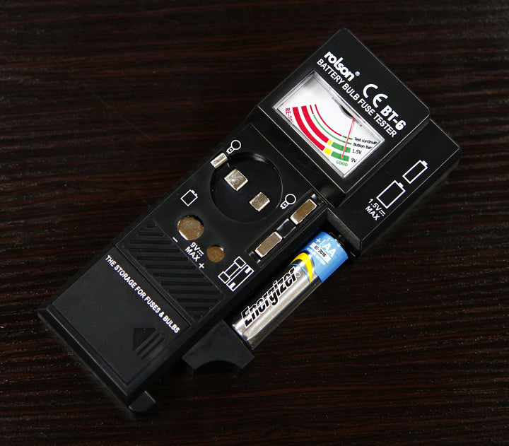Battery, Bulb & Fuse Tester by Rolson Tools