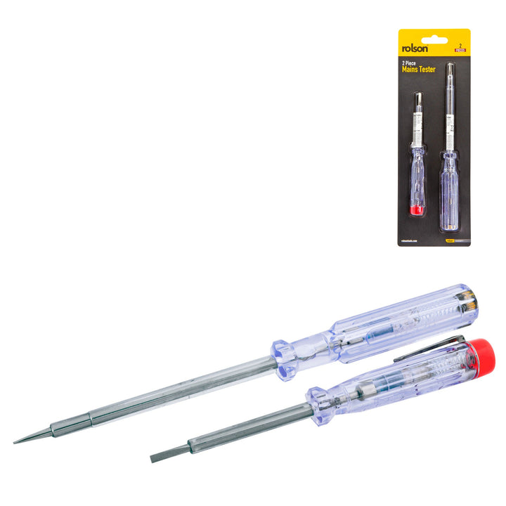 2 Piece Mains Tester by Rolson Tools