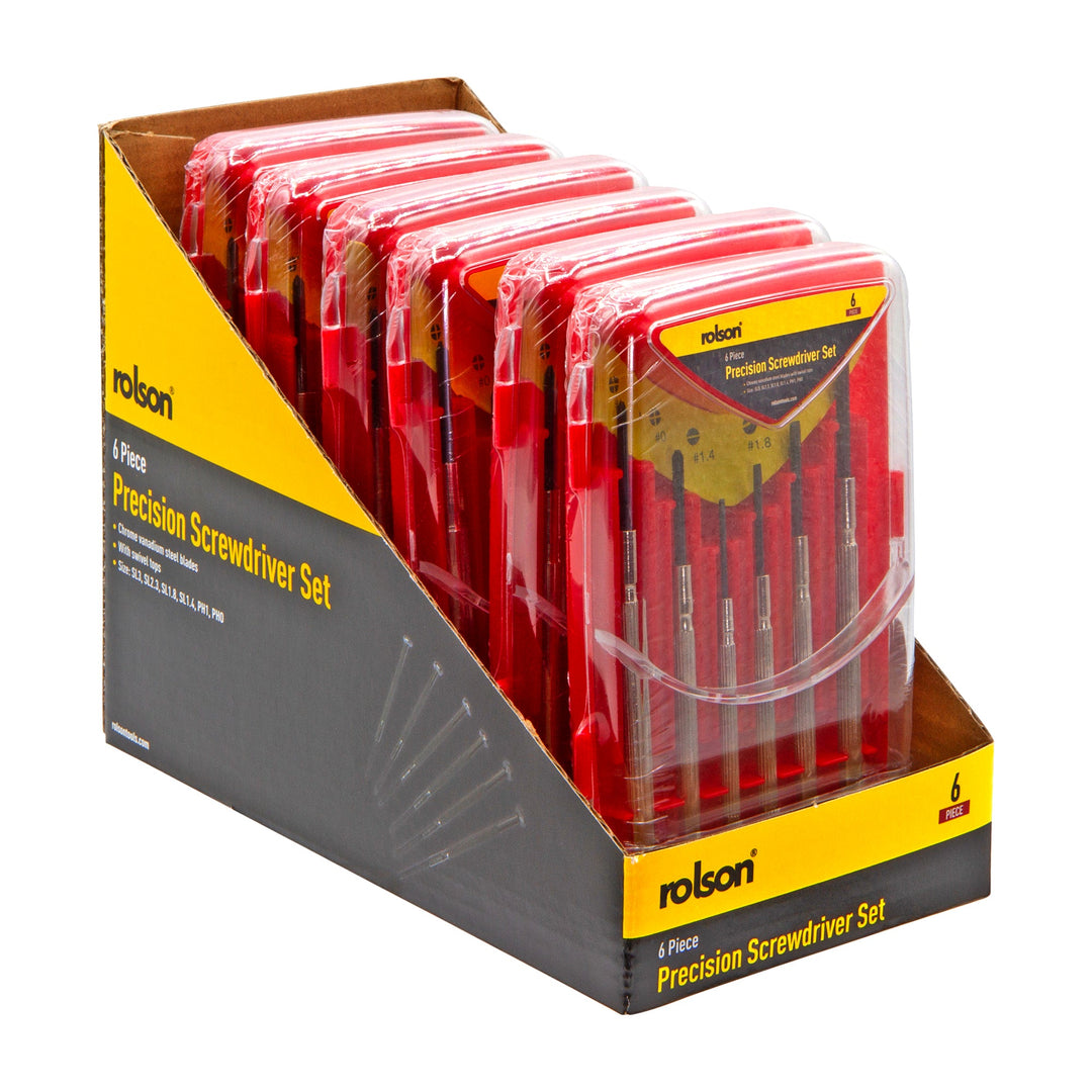 6 Piece Precision Screwdriver by Rolson Tools