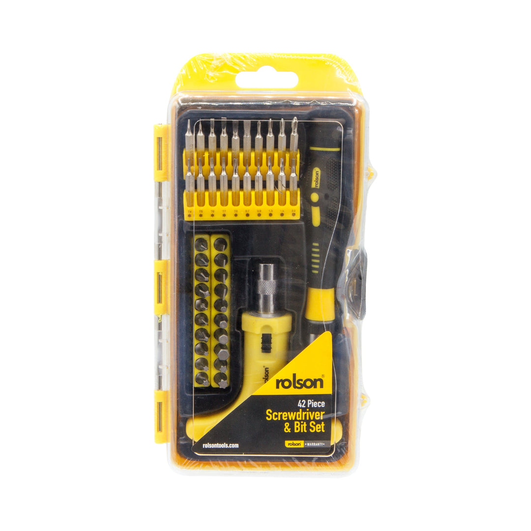 42 Piece Screwdriver & Bit Set by Rolson Tools