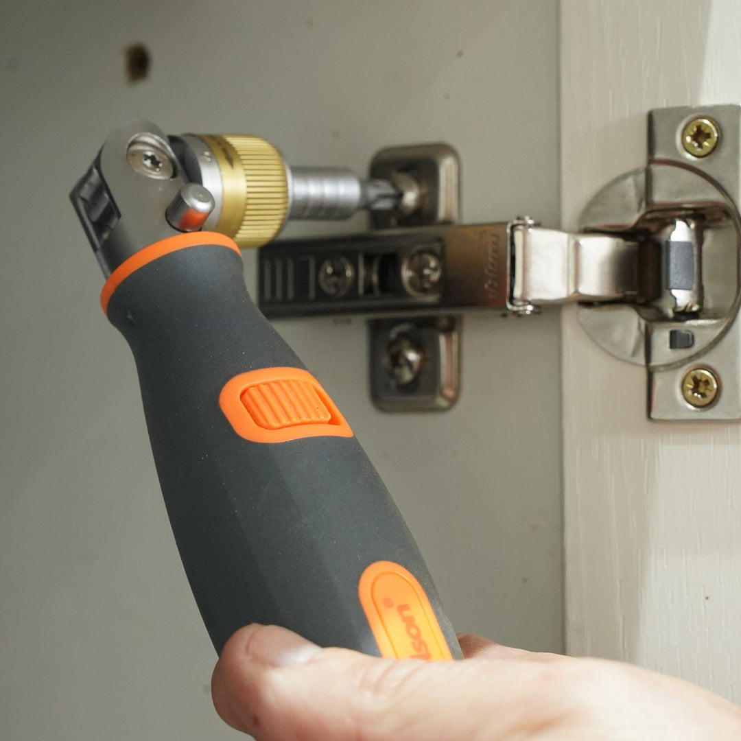 10-in-1 Flexi-Ratchet Screwdriver & Bits by Rolson Tools