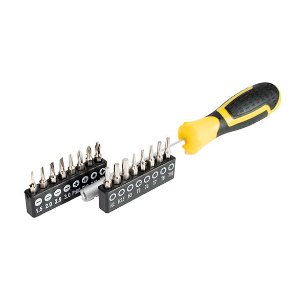 17 Piece Precision Screwdriver Bit & Driver Set by Rolson Tools