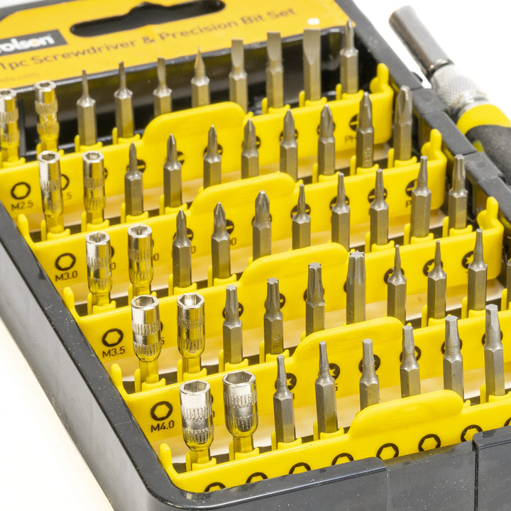 51 Piece Precision Screwdriver & Bit Set by Rolson Tools