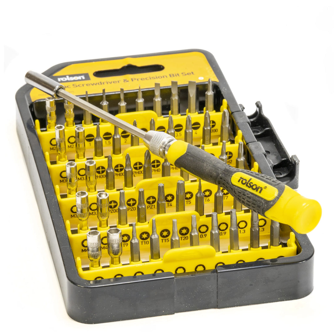 51 Piece Precision Screwdriver & Bit Set by Rolson Tools