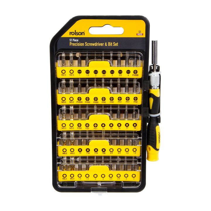 51 Piece Precision Screwdriver & Bit Set by Rolson Tools